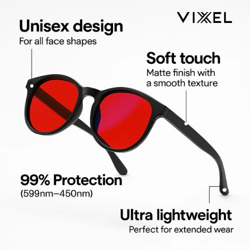 Vixel Mode™ | Red Lens Blue Light Blocking Glasses